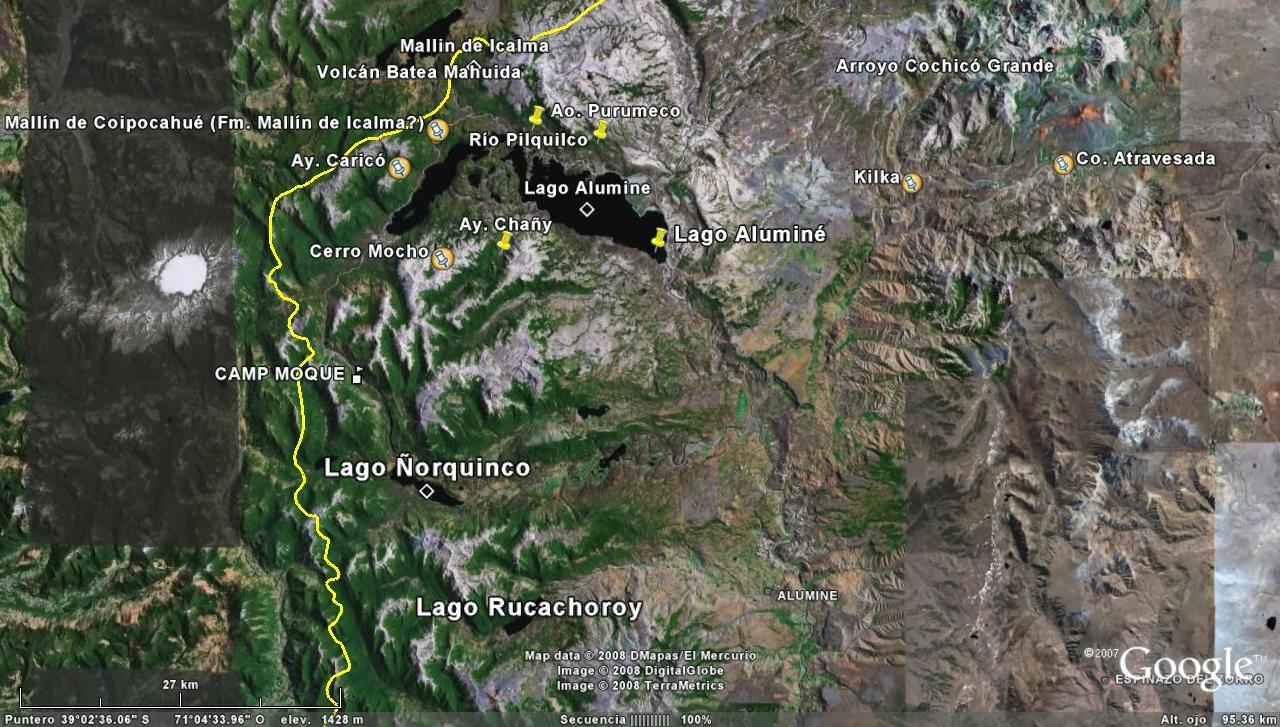 SECTOR LAGO ALUMINE LAGO RUCACHOROY